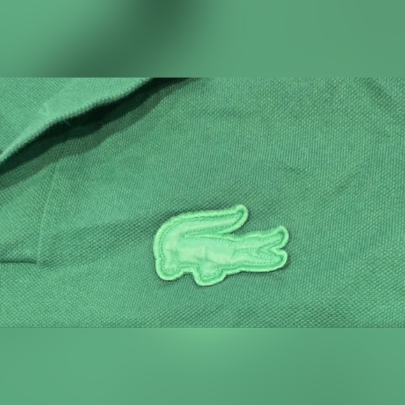 Lacoste Logo Green Polo Size Large - Picture 3 of 7